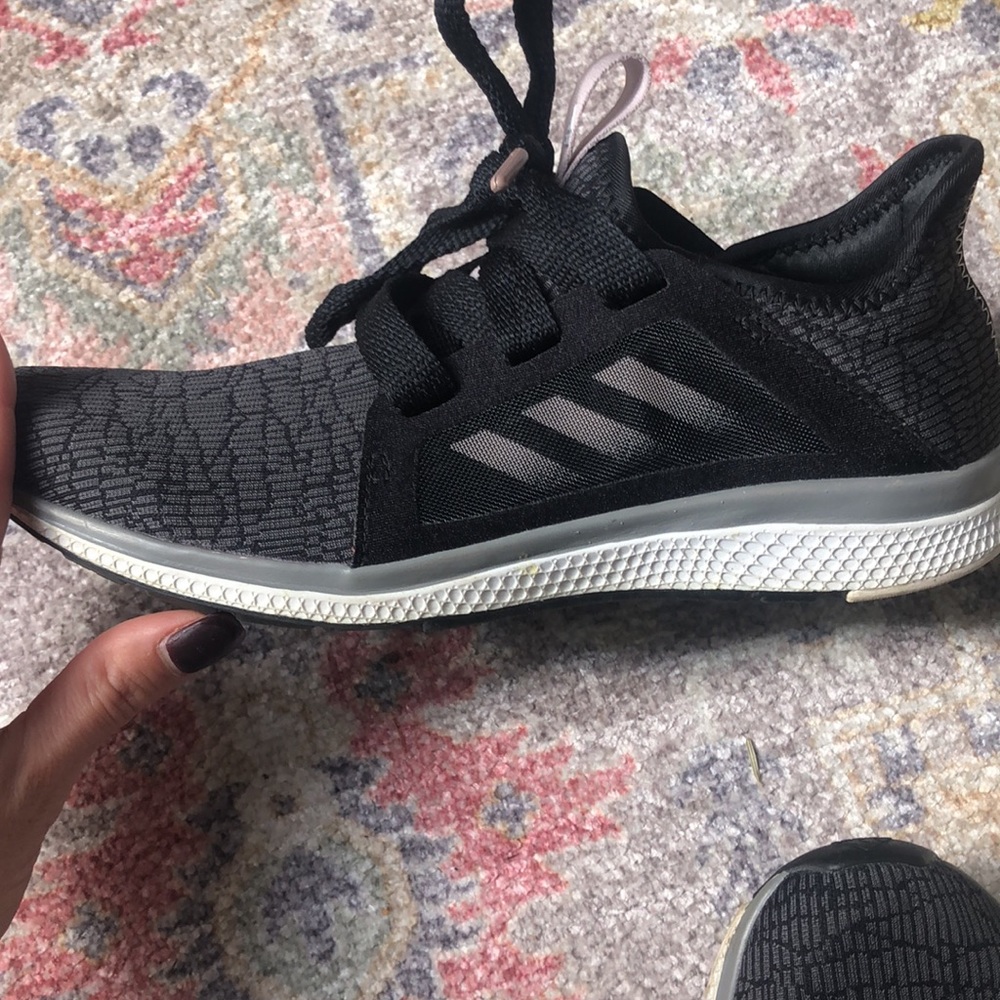 Adidas edge lux bounce sneakers with black ribbon laces